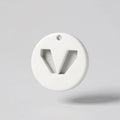 Vixere Nation Keychain 3D Printed V Mark - White